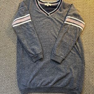 No Comment Heather Blue oversized sweatshirt